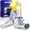 image:imageAUTOONE 880 LED Fog Light Bulbs 6500K Cool White 600 BrightnessAmber Yellow