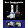 image:imageAUTOONE 880 LED Fog Light Bulbs 6500K Cool White 600 BrightnessAmber Yellow