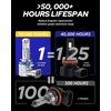 image:imageAUTOONE 880 LED Fog Light Bulbs 6500K Cool White 600 BrightnessAmber Yellow