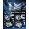 image:imageAUTOONE 880 LED Fog Light Bulbs 6500K Cool White 600 BrightnessWhite
