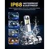 image:imageAUTOONE 9005 Bulbs 80000LM Bright 6000K White HB3 Light Bulb 99 Compat9012