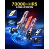 image:imageAUTOONE 9005 Bulbs 80000LM Bright 6000K White HB3 Light Bulb 99 CompatH11H8H9