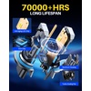 image:imageAUTOONE 9005 Bulbs 80000LM Bright 6000K White HB3 Light Bulb 99 CompatH139008