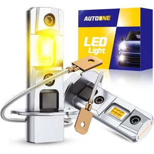 image:imageAUTOONE 880 LED Fog Light Bulbs 6500K Cool White 600 BrightnessAmber Yellow