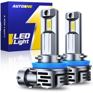 image:imageAUTOONE 9005 Bulbs 80000LM Bright 6000K White HB3 Light Bulb 99 CompatH11H8H9