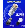 image:imageAUTOONE 194 LED Bulbs 168 2825 T10 W5W LED Bulbs 6000K White Pack of 10Amber