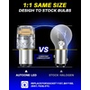 image:imageAUTOONE 194 LED Bulbs 168 2825 T10 W5W LED Bulbs 6000K White Pack of 10Amber