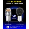 image:imageAUTOONE 194 LED Bulbs 168 2825 T10 W5W LED Bulbs 6000K White Pack of 10Amber