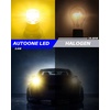 image:imageAUTOONE 194 LED Bulbs 168 2825 T10 W5W LED Bulbs 6000K White Pack of 10Amber