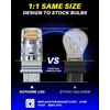 image:imageAUTOONE 194 LED Bulbs 168 2825 T10 W5W LED Bulbs 6000K White Pack of 10Amber