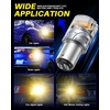 image:imageAUTOONE 194 LED Bulbs 168 2825 T10 W5W LED Bulbs 6000K White Pack of 10Amber