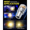 image:imageAUTOONE 194 LED Bulbs 168 2825 T10 W5W LED Bulbs 6000K White Pack of 10Amber