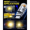 image:imageAUTOONE 194 LED Bulbs 168 2825 T10 W5W LED Bulbs 6000K White Pack of 10Amber