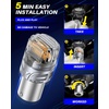 image:imageAUTOONE 194 LED Bulbs 168 2825 T10 W5W LED Bulbs 6000K White Pack of 10Amber