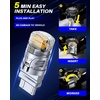 image:imageAUTOONE 194 LED Bulbs 168 2825 T10 W5W LED Bulbs 6000K White Pack of 10Amber