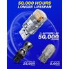 image:imageAUTOONE 194 LED Bulbs 168 2825 T10 W5W LED Bulbs 6000K White Pack of 10Amber Yellow