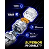 image:imageAUTOONE 194 LED Bulbs 168 2825 T10 W5W LED Bulbs 6000K White Pack of 10Amber Yellow