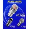 image:imageAUTOONE 194 LED Bulbs 168 2825 T10 W5W LED Bulbs 6000K White Pack of 10Red