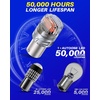 image:imageAUTOONE 194 LED Bulbs 168 2825 T10 W5W LED Bulbs 6000K White Pack of 10Red