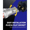 image:imageAUTOONE 194 LED Bulbs 168 2825 T10 W5W LED Bulbs 6000K White Pack of 10Red