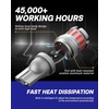 image:imageAUTOONE 194 LED Bulbs 168 2825 T10 W5W LED Bulbs 6000K White Pack of 10Red