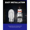 image:imageAUTOONE 194 LED Bulbs 168 2825 T10 W5W LED Bulbs 6000K White Pack of 10Red