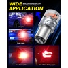 image:imageAUTOONE 194 LED Bulbs 168 2825 T10 W5W LED Bulbs 6000K White Pack of 10Red