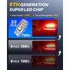image:imageAUTOONE 194 LED Bulbs 168 2825 T10 W5W LED Bulbs 6000K White Pack of 10Red