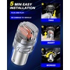 image:imageAUTOONE 194 LED Bulbs 168 2825 T10 W5W LED Bulbs 6000K White Pack of 10Red