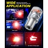 image:imageAUTOONE 194 LED Bulbs 168 2825 T10 W5W LED Bulbs 6000K White Pack of 10Red