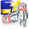 image:imageAUTOONE 194 LED Bulbs 168 2825 T10 W5W LED Bulbs 6000K White Pack of 10Red