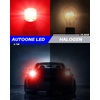 image:imageAUTOONE 194 LED Bulbs 168 2825 T10 W5W LED Bulbs 6000K White Pack of 10Red