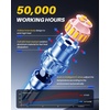 image:imageAUTOONE 194 LED Bulbs 168 2825 T10 W5W LED Bulbs 6000K White Pack of 10Strobe White