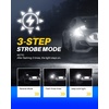 image:imageAUTOONE 194 LED Bulbs 168 2825 T10 W5W LED Bulbs 6000K White Pack of 10Strobe White