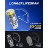 image:imageAUTOONE 194 LED Bulbs 168 2825 T10 W5W LED Bulbs 6000K White Pack of 10White