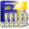 image:imageAUTOONE 194 LED Bulbs 168 2825 T10 W5W LED Bulbs 6000K White Pack of 10White