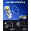 image:imageAUTOONE 194 LED Bulbs 168 2825 T10 W5W LED Bulbs 6000K White Pack of 10White