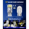 image:imageAUTOONE 194 LED Bulbs 168 2825 T10 W5W LED Bulbs 6000K White Pack of 10White