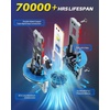 image:imageAUTOONE H11B LED Bulb 70000LM H11B Lights No Flickering Easy Install 70K Lifespan 2PCSH11B