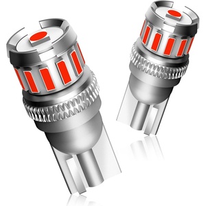 image:imageAUTOONE 194 LED Bulbs 168 2825 T10 W5W LED Bulbs 6000K White Pack of 10Red